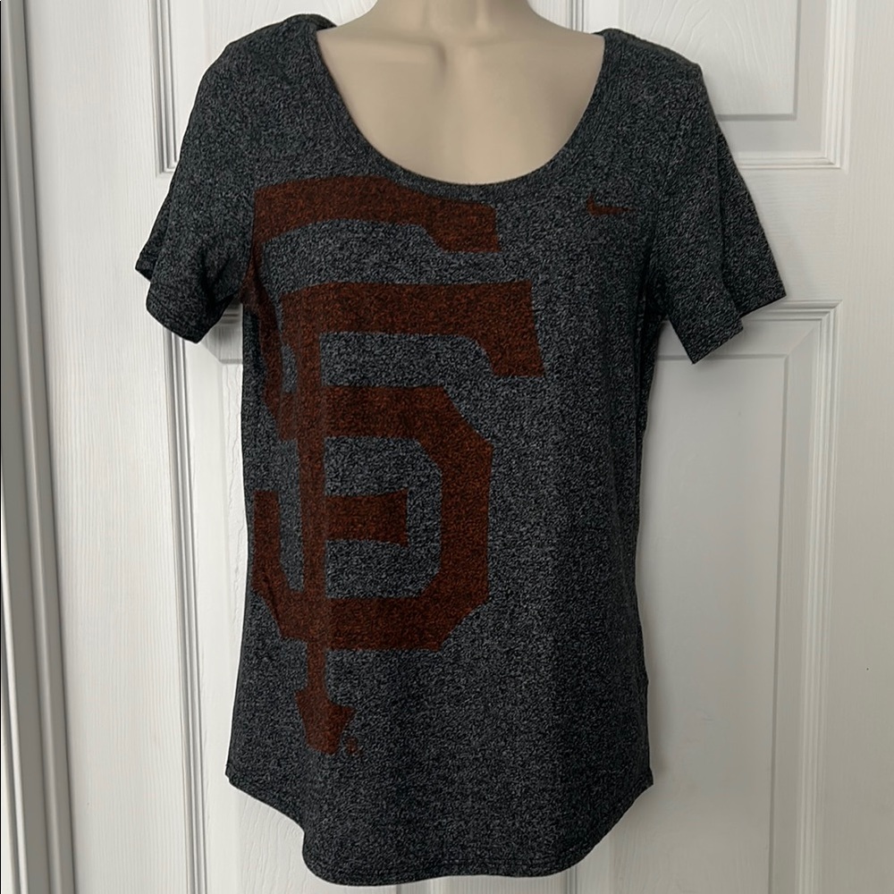 Nike San Francisco Giants Gray Fitted Short Sleeve T-Shirt